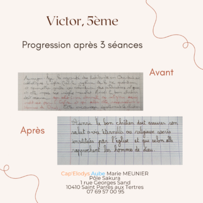 Un exemple de progression en orthographothérapie.